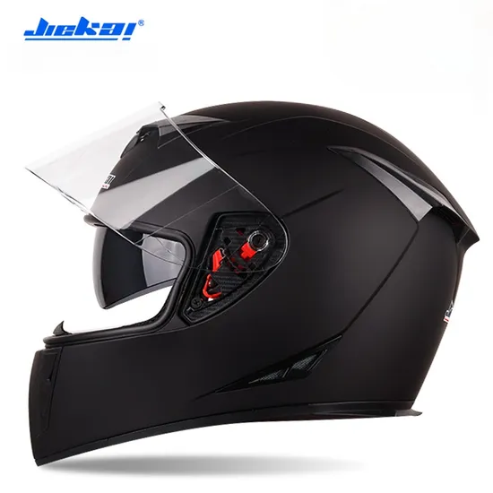 Newly Designed Factory Price ABS Motorcycle Helmet Full Face Helmet Jk310 Matte Black with DOT Certifications