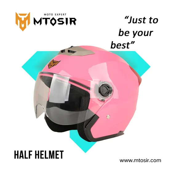 Motorcycle Half Helmet Pink High Quality Motorcycle Accessory Accesorios PARA Moto