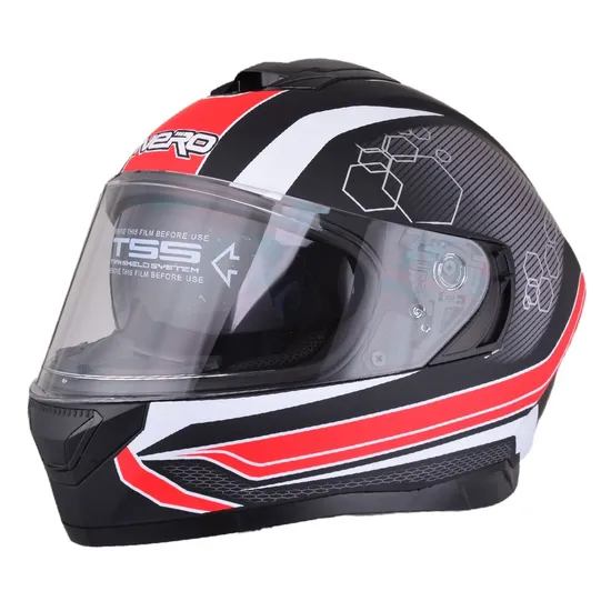 Face Motorcycle Street Bike Helmet with Extra Clear Visor
