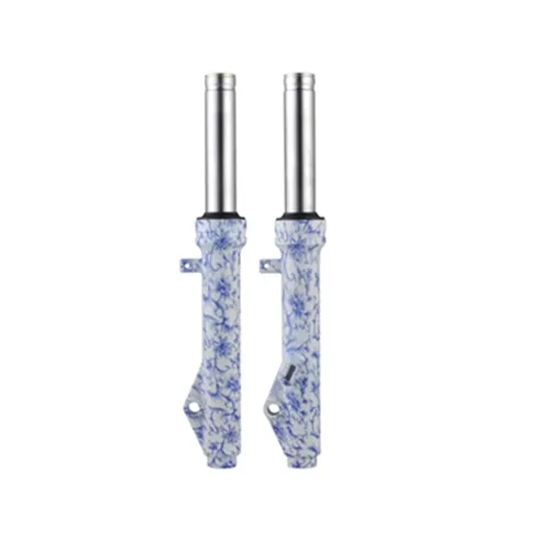 Custom Blue and White Motorcycle Front Fork Tube Front Shock Absorber