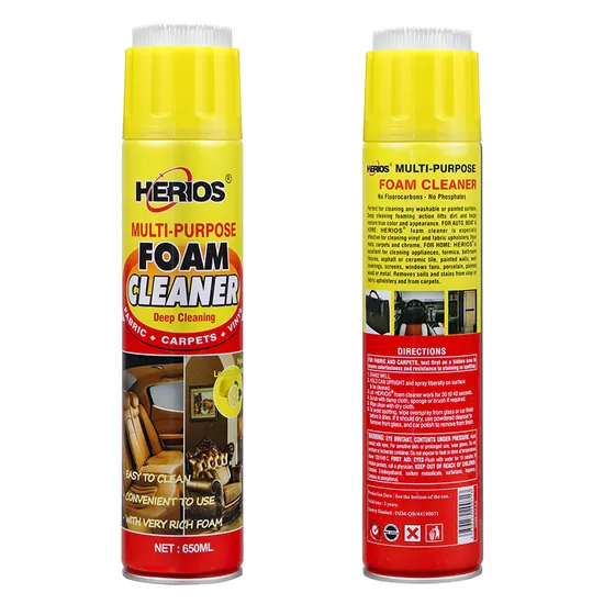 650ml Herios Multi-Purpose Foam Cleaner Spray with Brush