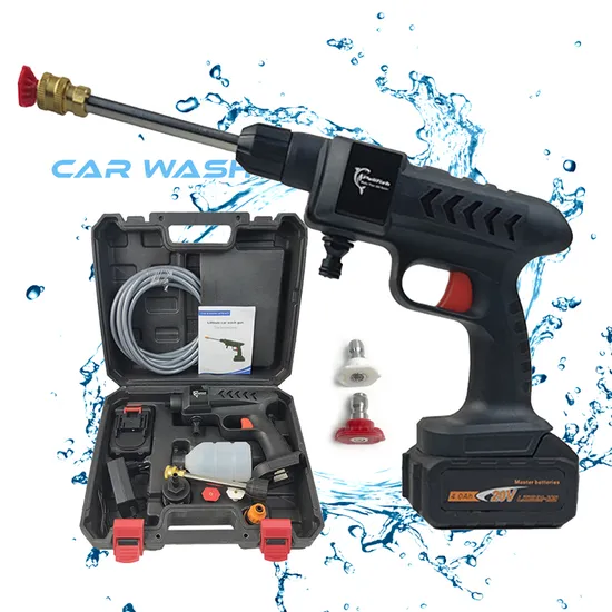 Drw122 Wireless Handheld High Pressure Car Washer Cordless Water Car Wash Gun