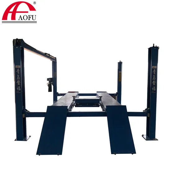 Aofu 4000kg Garage Equipment Auto Lift Best 4 Post Car Parking Hydraulic Lift with 9000 Lb