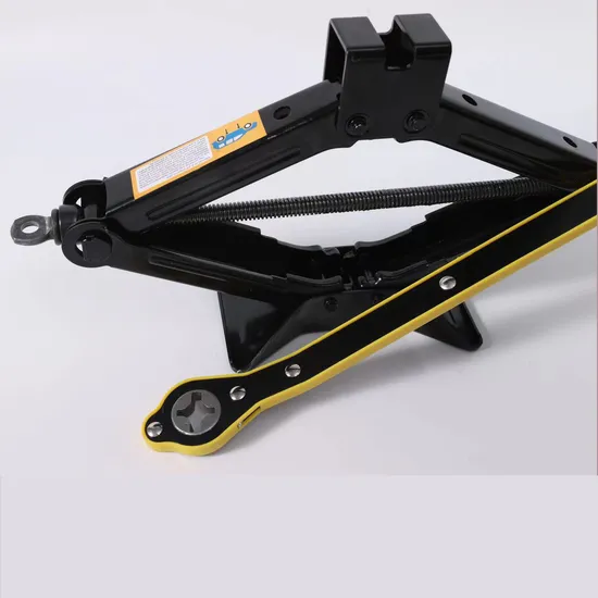 Scissor Hand Crank Vertical 1t Spiral Labor-Saving Bracket Metal Clip Car Jack
