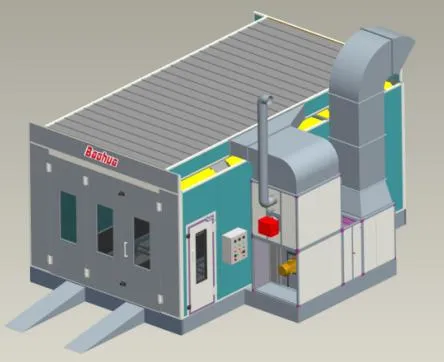 Baohua Diesel Heated Paint Booth Drying Heating Room with Exhaust Fan