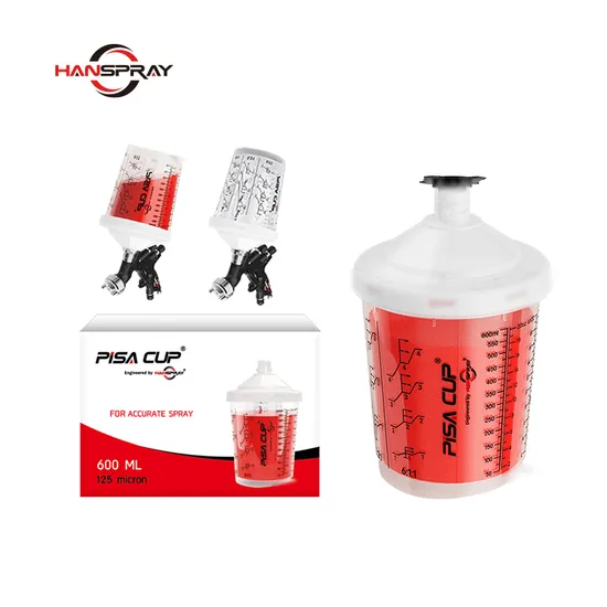 Plastic Mixing Cups 600ml Disposable Paint Spray Gun Cup
