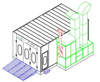 Auto Paint Room Automotive Car Spray Booth