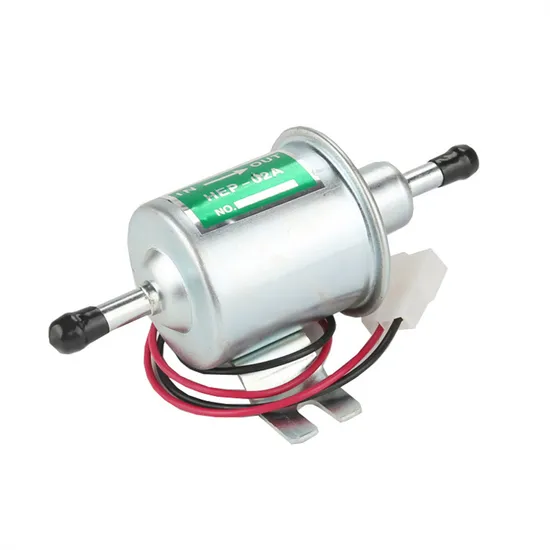 Hep02A Gas Diesel Inline Low Pressure Electric Fuel Pump Silvery