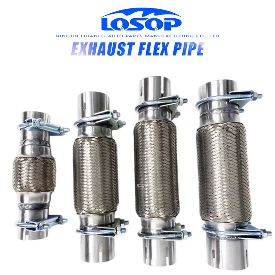 Customized Auto Accessory Flexible Exhaust Pipe for Car Stainless Steel Braided Exhaust Flex Tube