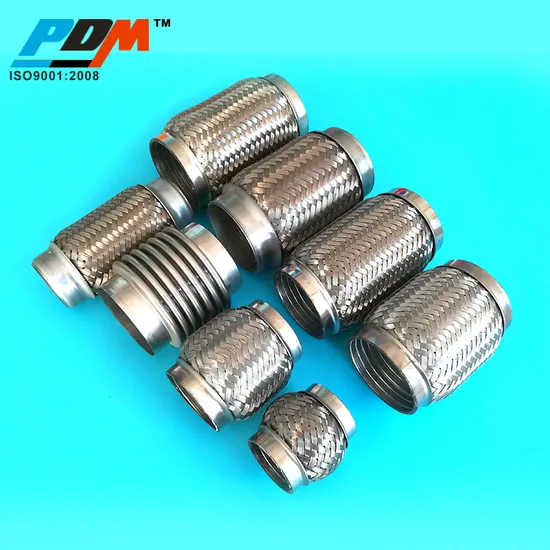 Ss201 409 304 Stainless Steel Exhaust Bellow Flex Joint Pipe Exhaust Flexible Bellow and Pipes Inner Liner Lined Pipes Inner Braid Interlock Flex Bellow