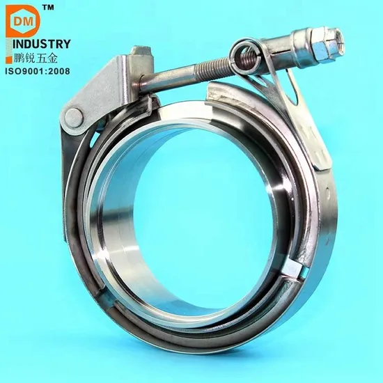 Auto Exhuast Pipe V Band Clamp Stainless Steel Quick Release V Band Clamps Exhaust Pipe Clamps Automotive Exhaust System Clamps V-Band Clamp & Flanges Fits