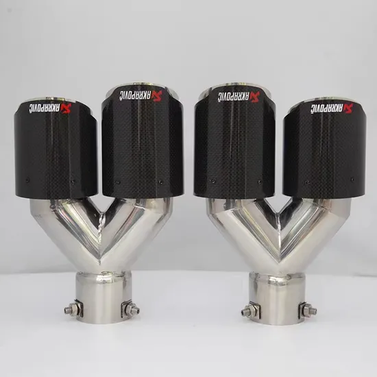 Yueyang Exhaust Pipe Muffler Tips for BMW M2 F87 M3 F80 M4 F82 F83 F10 M5 Carbon Fiber Chorme Exhaust Muffler Tips