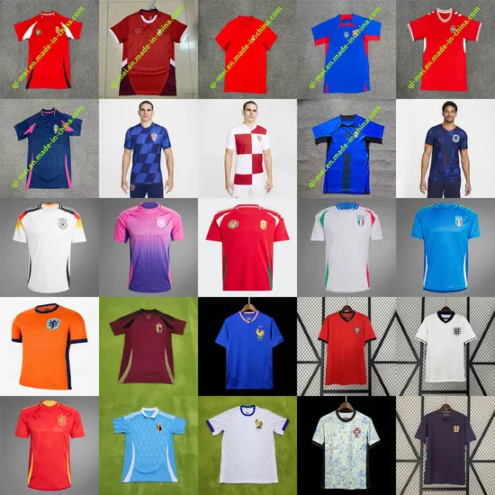 Uefa Euro Cup 2024 Germany Portugal France England Italy Croatia Belgium Netherlands Spain Slovakia Home Away National Teams Soccer Shirts Football Jerseys