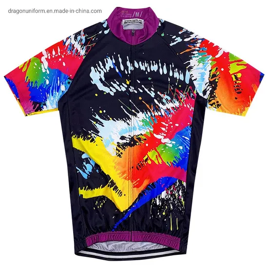 Eco-Friendly Colorful Lightweight Men Cycling Wear Short Sleeve Bike Clothing Cycling Jersey