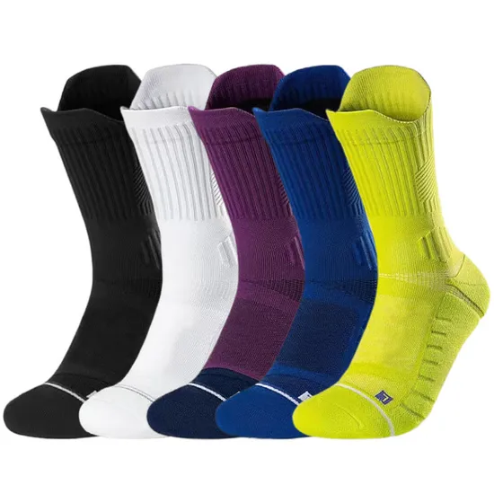 Basketball Socks, Cushioned Athletic Sports Crew Socks for Men & Women