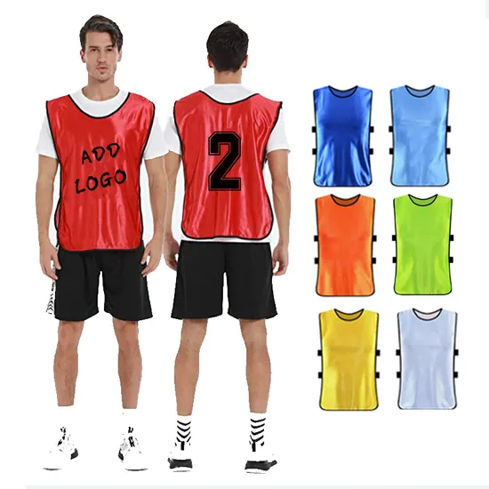 Cheap Custom Children Numbered Basket Soccer Volleyball Training Bibs Football Scrimmage Pinnies Custom Soccer Jersey