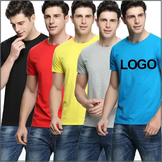 Wholesales Custom Label Logo Cotton Knitted T Shirt