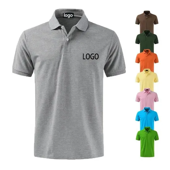 Custom Logo Mens Dry Fit Soft 100% Cotton or Polyester Printing Embroidery Sports Plain Blank School Uniform Business Working Unisex Golf Polo Shirts