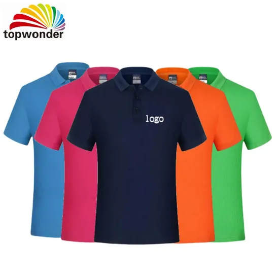 Customize All Sorts of Advertising Polo T Shirt Promotional Polo T Shirt Work Uniform Polo T Shirt in Many Colors, Sizes and Material for All Ages