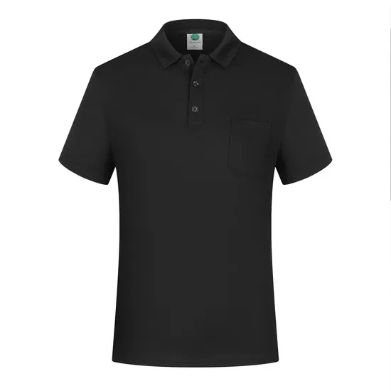 Turnover Collar Polo Shirts with Pocket Work Clothes T-Shirt