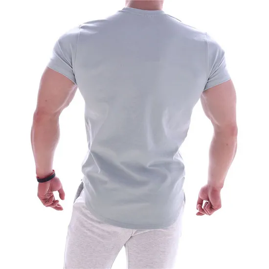Fitness Tights Men′s Sports T-Shirt Quick Dry Running Training Suit Short Sleeve Shirt