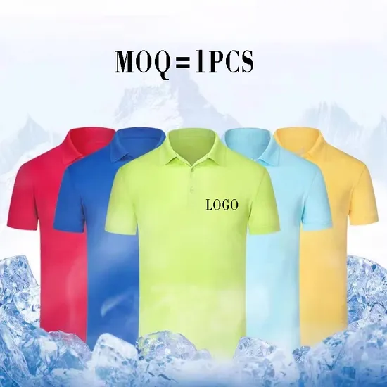 Custom Logo High Quality Dry-Fit Sport Polo Plain Cotton Polyester Polo Shirt
