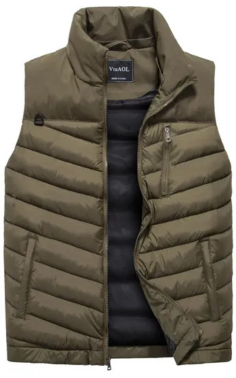Men’ S Light Weight Nylon Ultralight Winger Puffer Padded Outdoor Insulated Warm Windproof Vest