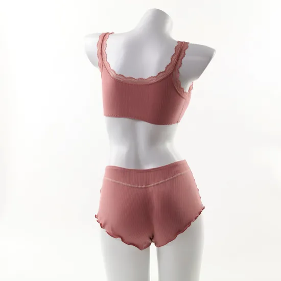 Easy to Outline The Beautiful Figure with Women′s Underwear with Curling and Peeling Panties Briefs Ladies Set Cotton Woman May Plus Size