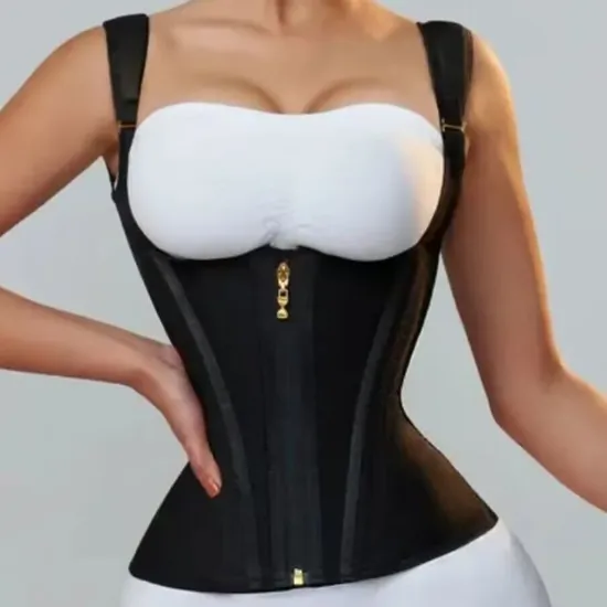 Wholesale Women′s Body Shapewear Corset Top with 15 Steel Bones