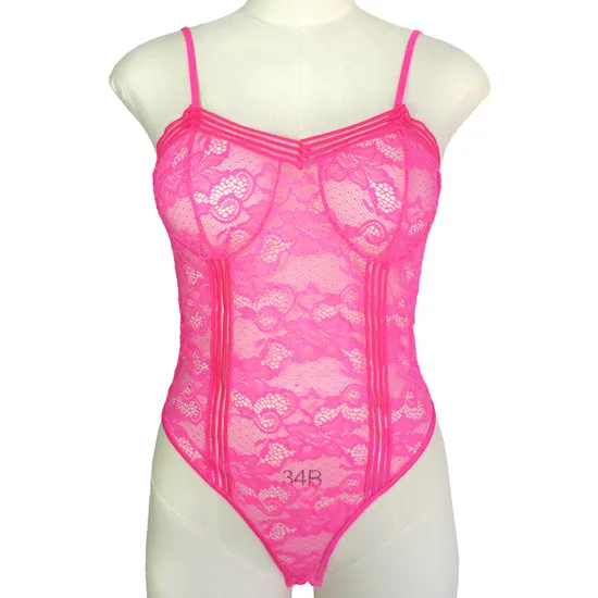 Lace Bodysuit Wirefree Lingerie Unpadded Body Shaper