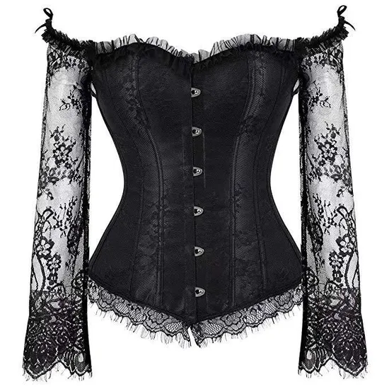 Rhw-20 Long Sleeves Tight-Fitting Waist-Cinching Abdomen-Slimming Sexy Court Corset
