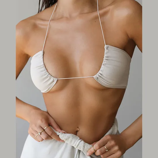 2023 High Quality Elastic Sexy Harness Cupless Woman Bra