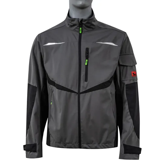 Softshell Fabric 4 Ways Stretch Bonded Fleece Polyester Outdoor Hiking Water Resistant Windbreaker Casual Softshell Jacket