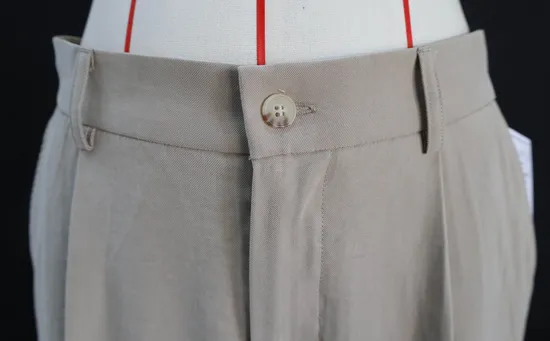 Best Selling Casual Fashion Women Business Daily Pants with Plastic Buttons and Pockets