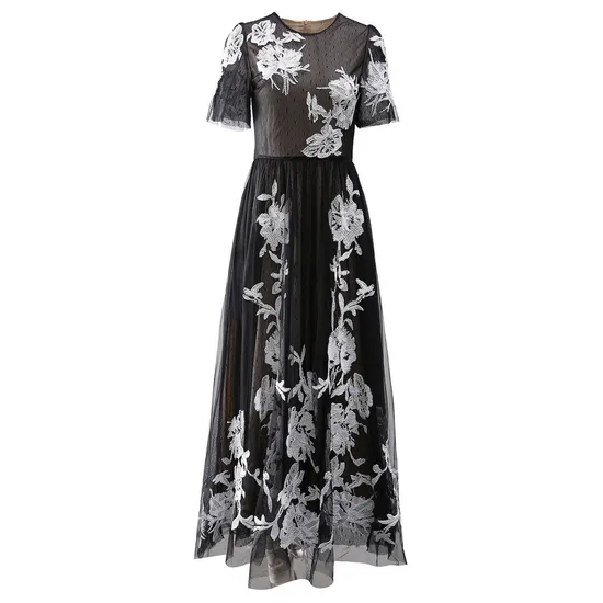 Designer Black Dress for Women Clothes with Heavy Embroidery Unique Design