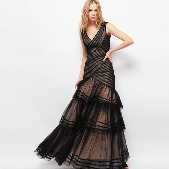 High Quality Dress Supplier Custom Made Fashion Lady Dress Evening Boutique
