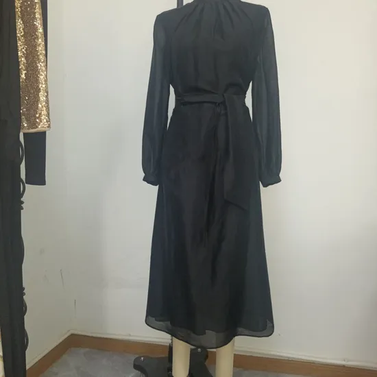 Women′s Spring and Autumn Long Loose Dress