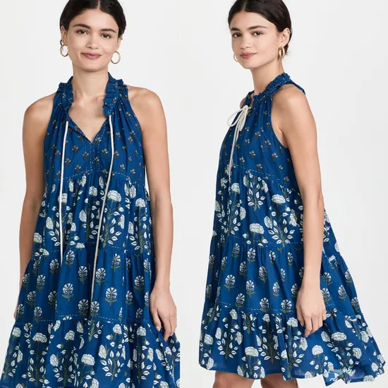 V Neck Hot Selling Wholesale OEM China Custom Apparel Factory Fashion Summer Elegant Ladies Mini Sleeveless Women Dress