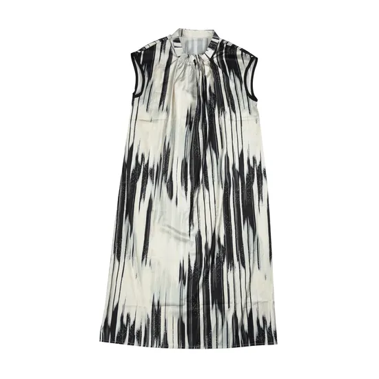 Ladies Satin Summer Dress Women Fashion Sleeveless Dress