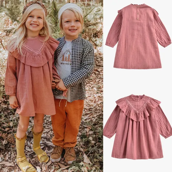 Cheap Price New Arrival Customized Manufacturer From China New Arrivals Fashion Summer Elegant Clothes Girls Dress with Ruffles Embroidery