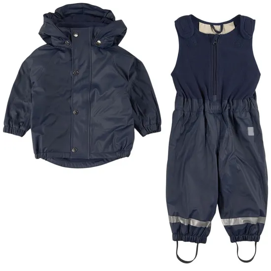 Ottawa Lined Recycled Rain Set Navy Raincoat Snow and Ski Jacket