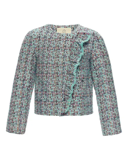 Girls Tweed Woollen Jacket Girls Wool Tweed Blazer