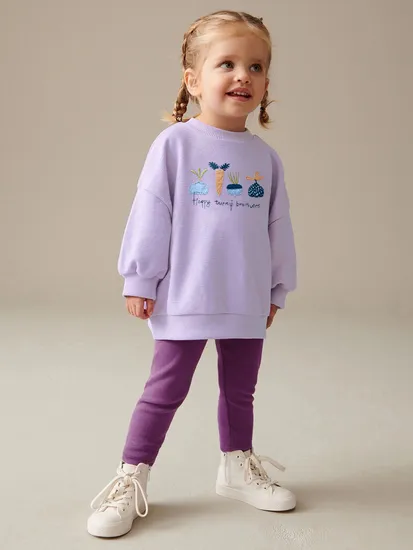 New Fashion 2024 Fall Girl Long Sleeve Hoodies with Pants Autumn Children Casual Set
