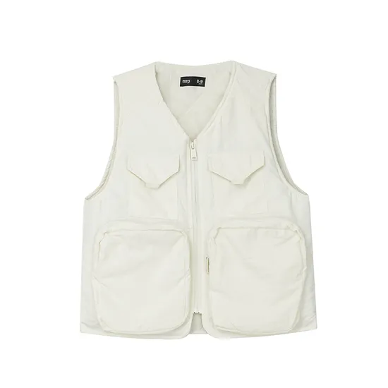Polyester Padded Quilt Lined Gilet for Boys in Nylon