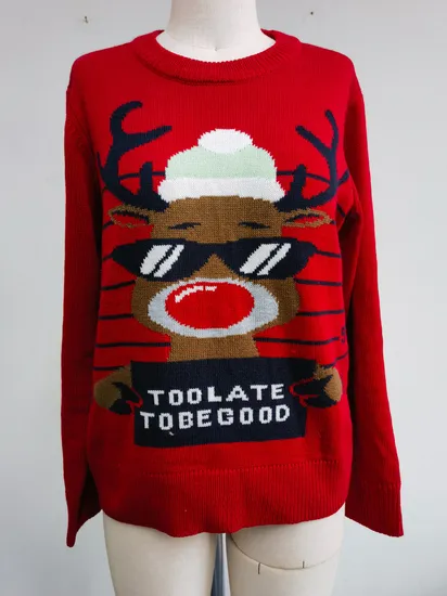 Christmas Sweater New Acrylic Knitted Sweater Christmas Knitted Sweater