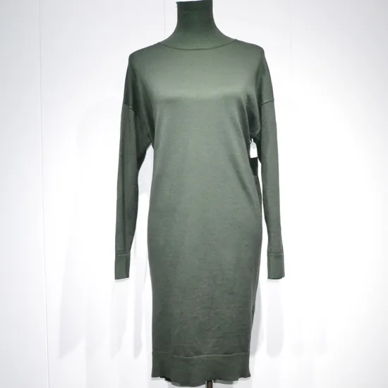Women′s Fashion High-Neck Slim-Fit Long Long Sleeve Cashmere Knit Dress