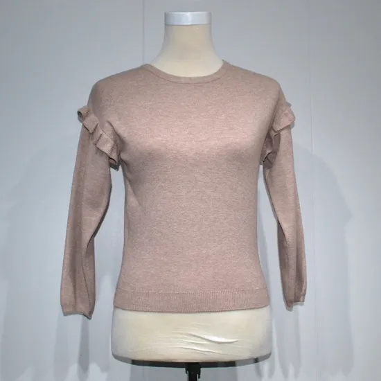 Knitted Cardigan O Neck Woolen Without Button Pullover Knitwear Sweater for Women