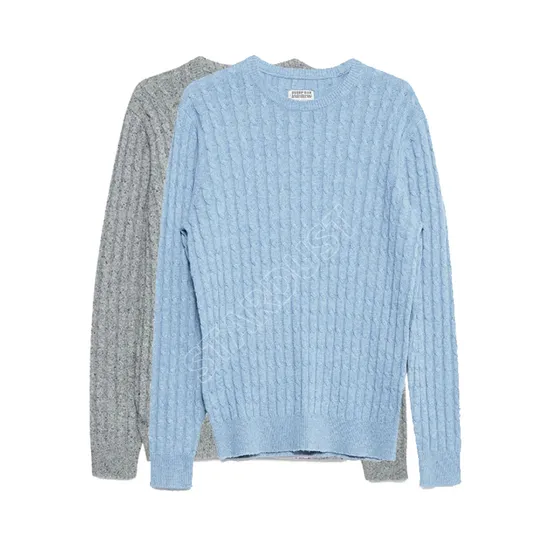 Casual Merino Men′s Pullover 100% Australian Natural Merino Wool Knitted Loose Classic Crew Neck Jumper Sweater