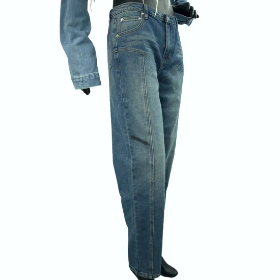 GM05 Boyfriend Style Fashion Washing High-Waisted Denim Jeans for Women