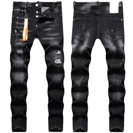 Jeans for Mens Pants Mens Designer Jeans Mens Jeans Slim Fit Elastic Embroidery Loose Long Womens Jean Pants Panelled Hip Hop Trousers Designer Jeans Men